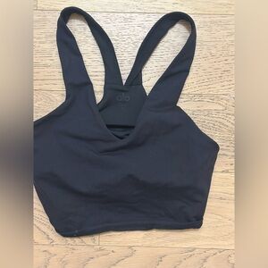 ALO Yoga Black Racerback Sports Bra